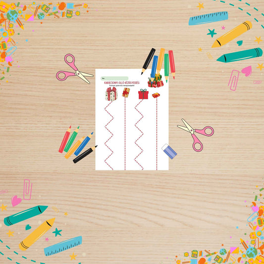 Karácsonyi olló kézügyesség óvódásoknak Frontális