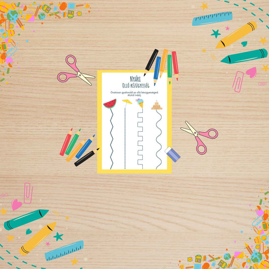 Nyári olló kezügyesség óvódásoknak Frontális