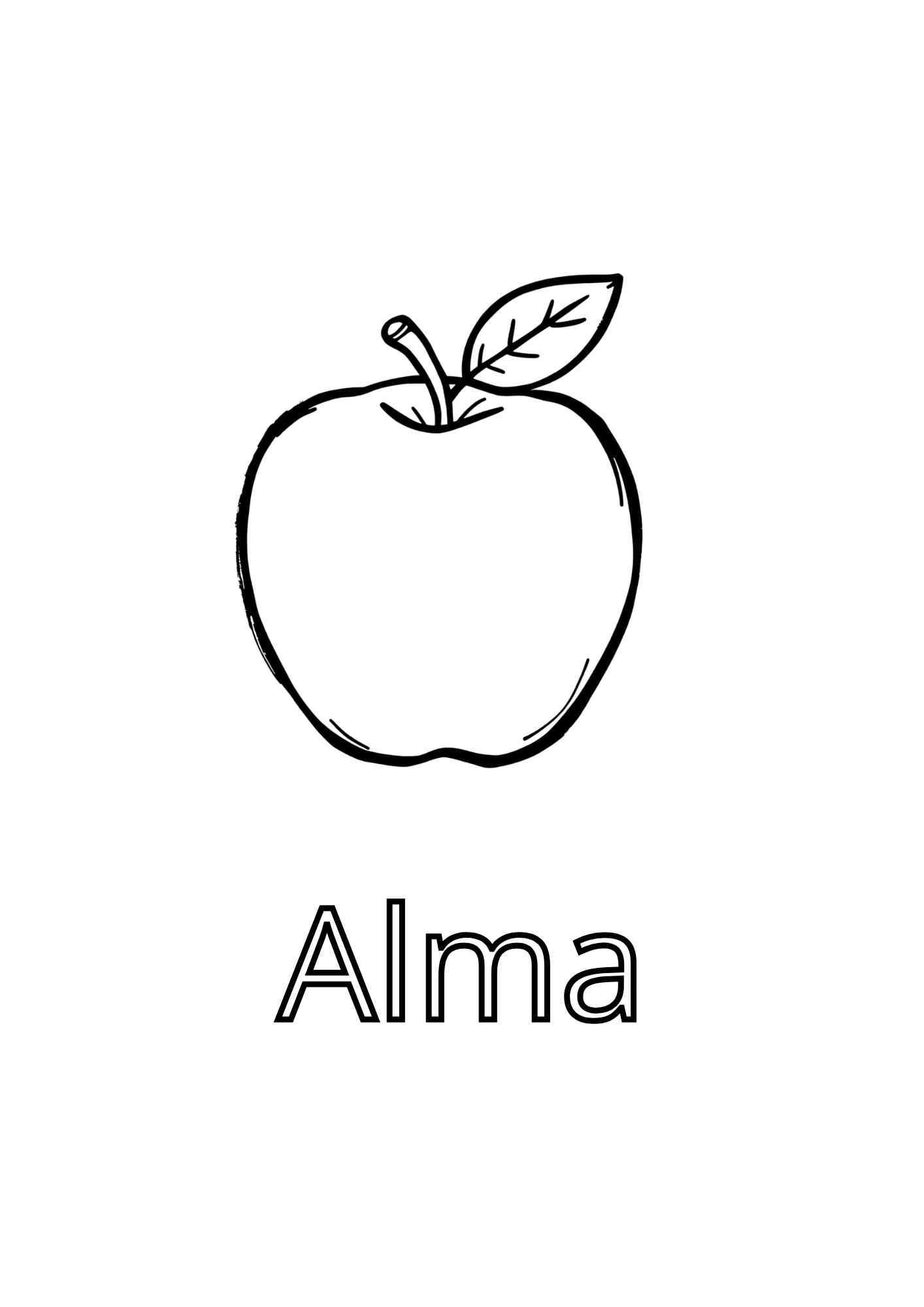 ÁBC színező gyerekeknek Frontális