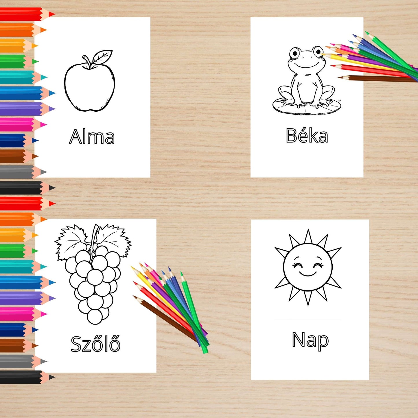 ÁBC színező gyerekeknek Frontális