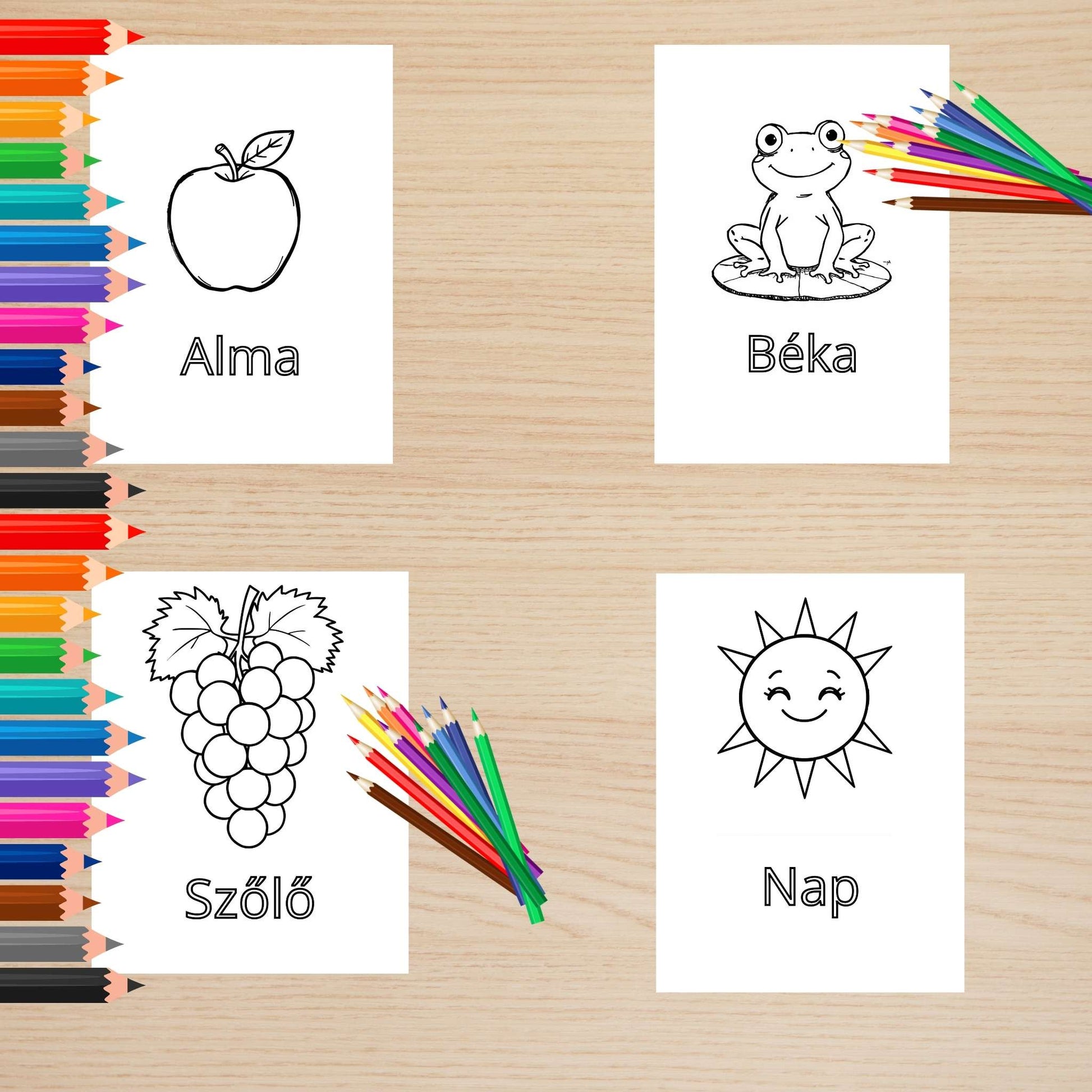 ÁBC színező gyerekeknek Frontális