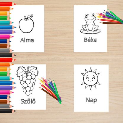 ÁBC színező gyerekeknek Frontális