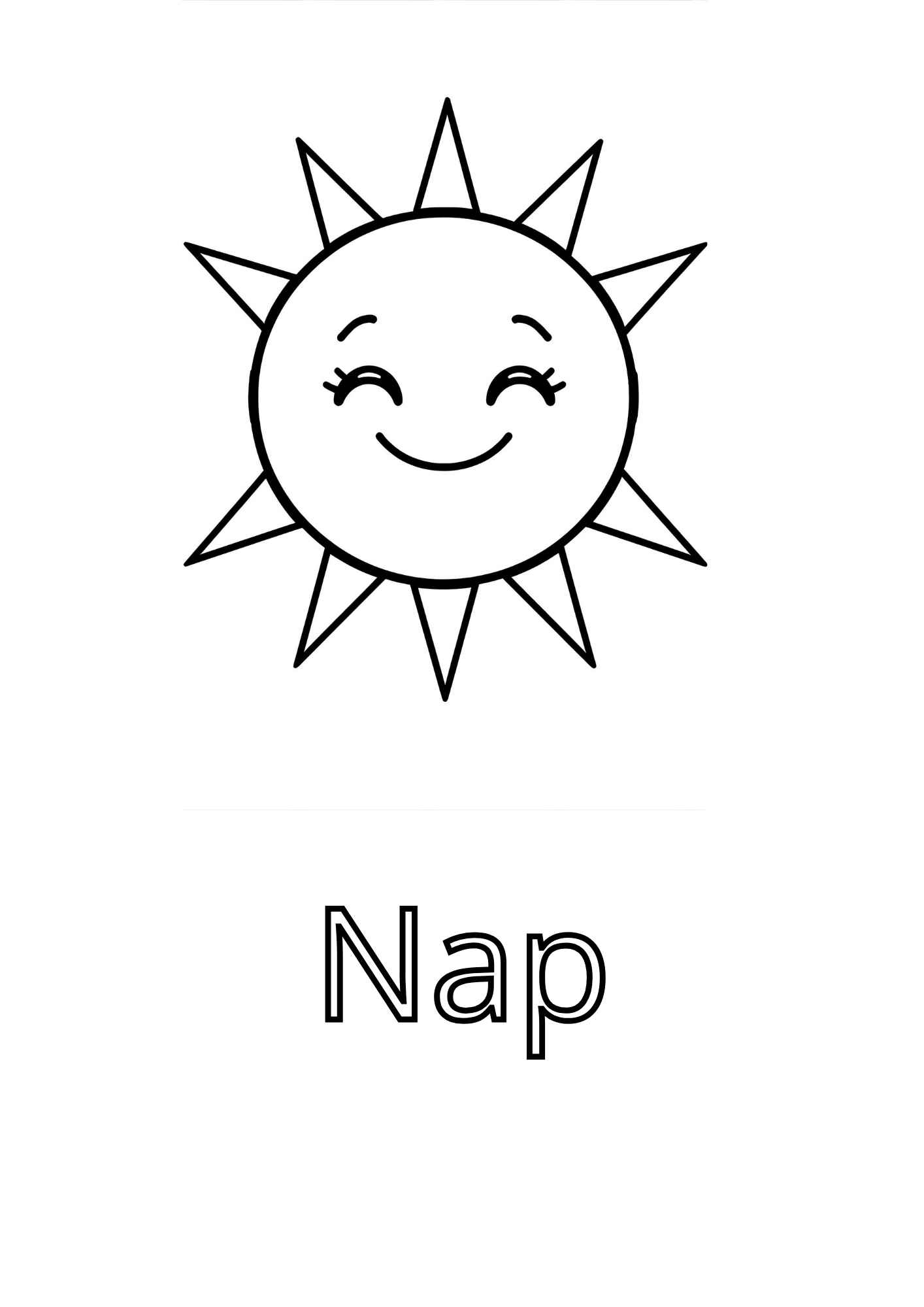 ÁBC színező gyerekeknek Frontális