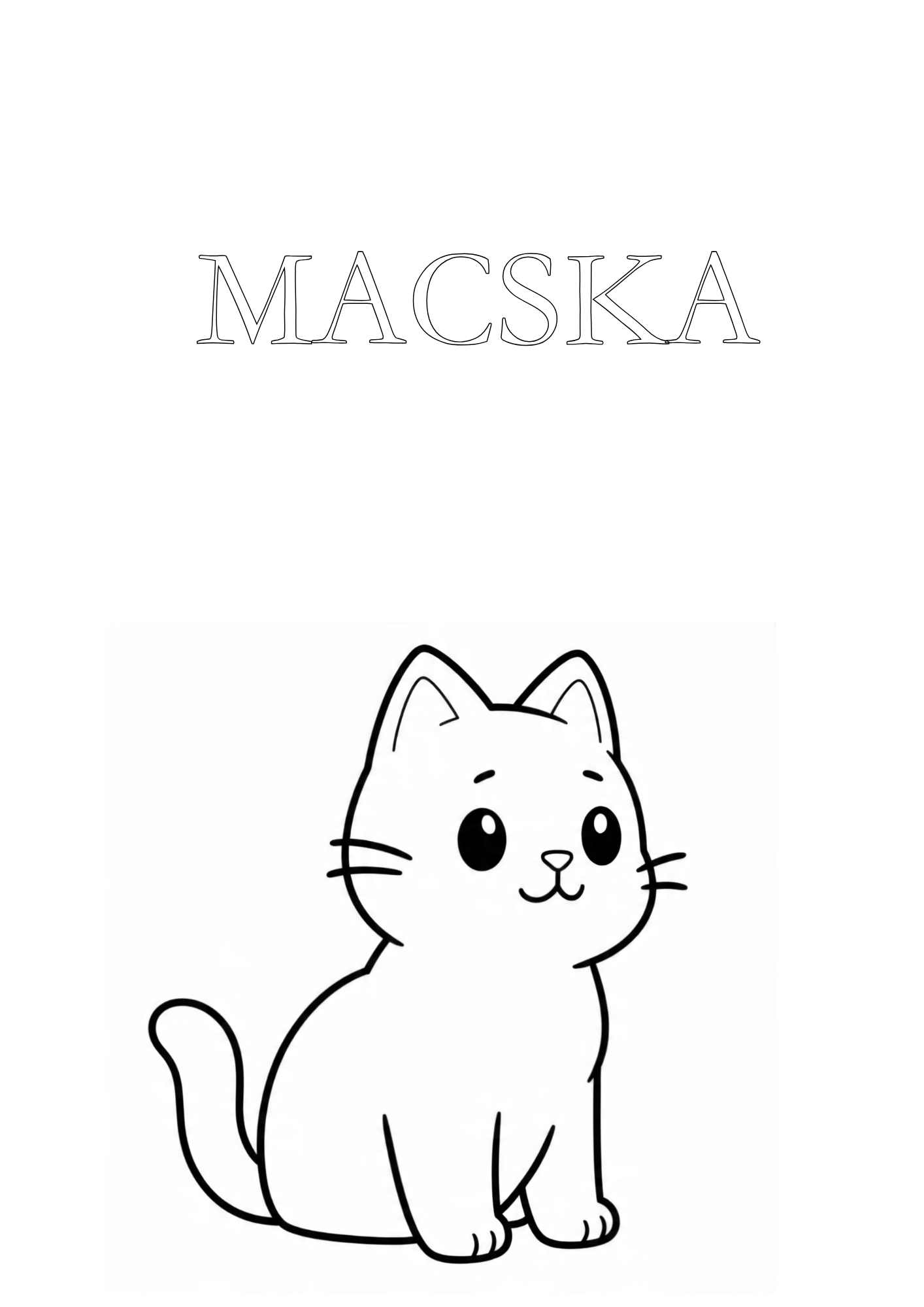 Állatos színező gyerekeknek Frontális