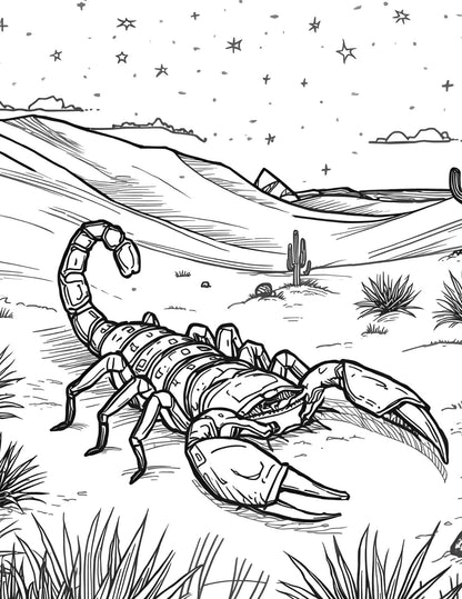 Felnőtteknek állatos részletes hátérrel színező Frontális