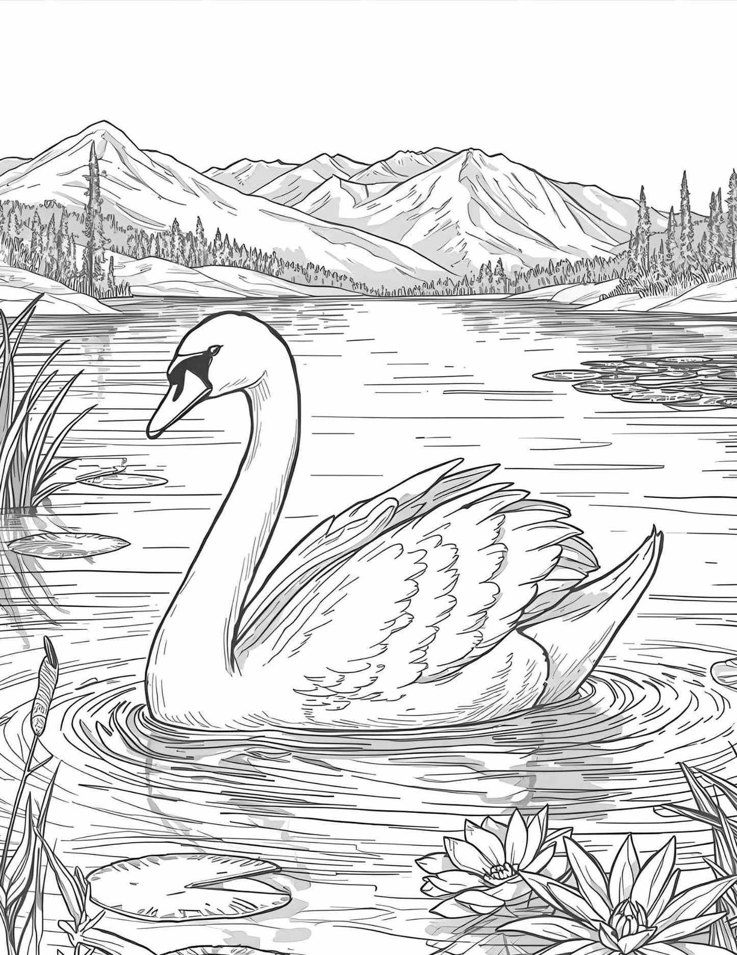 Felnőtteknek állatos részletes hátérrel színező Frontális