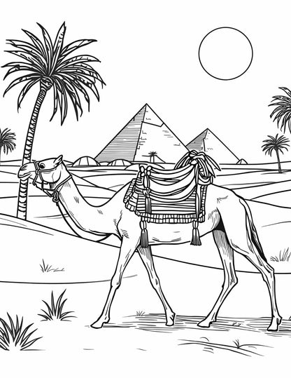 Felnőtteknek állatos részletes hátérrel színező Frontális