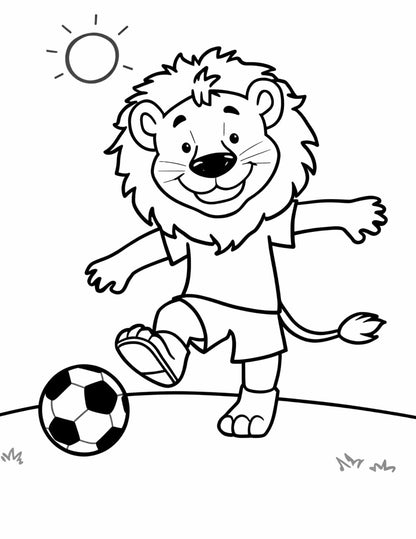 Focis állatok színező gyerekeknek Frontális