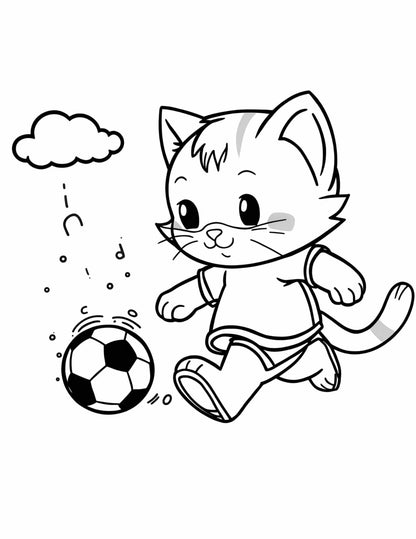 Focis állatok színező gyerekeknek Frontális