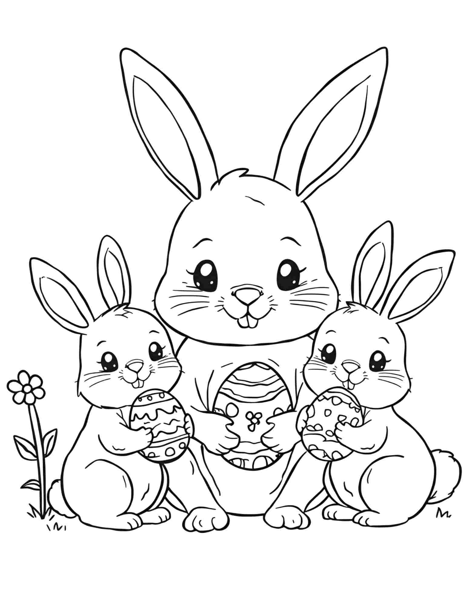 Húsvéti színező gyerekeknek Frontális