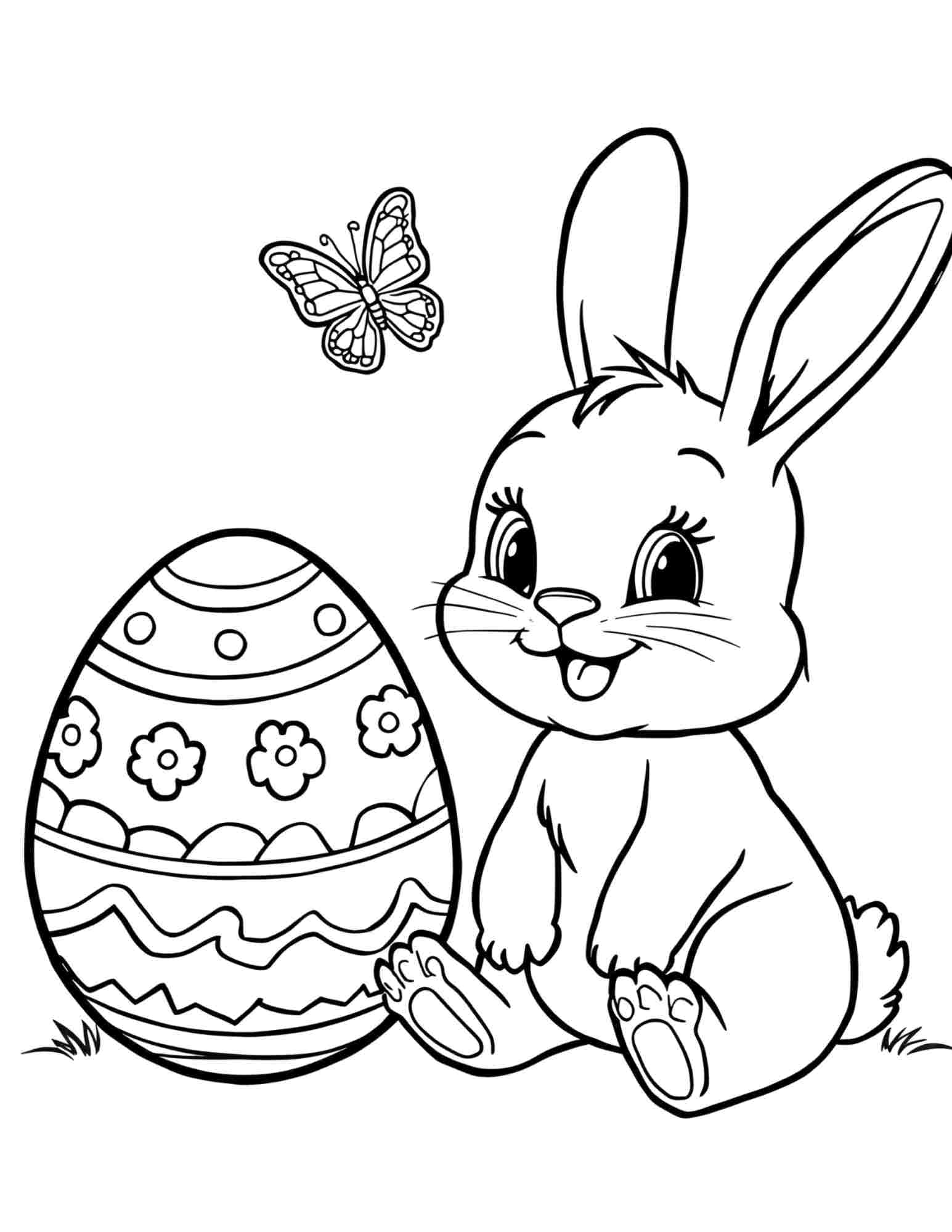 Húsvéti színező gyerekeknek Frontális