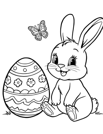 Húsvéti színező gyerekeknek Frontális
