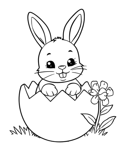 Húsvéti színező gyerekeknek Frontális