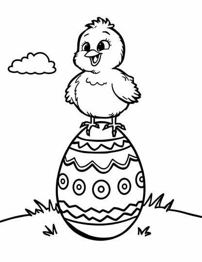 Húsvéti színező gyerekeknek Frontális