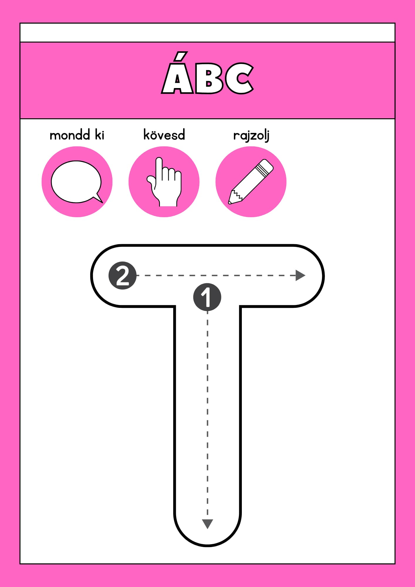 Játékos ÁBC tanulás 1. osztályosoknak Frontális