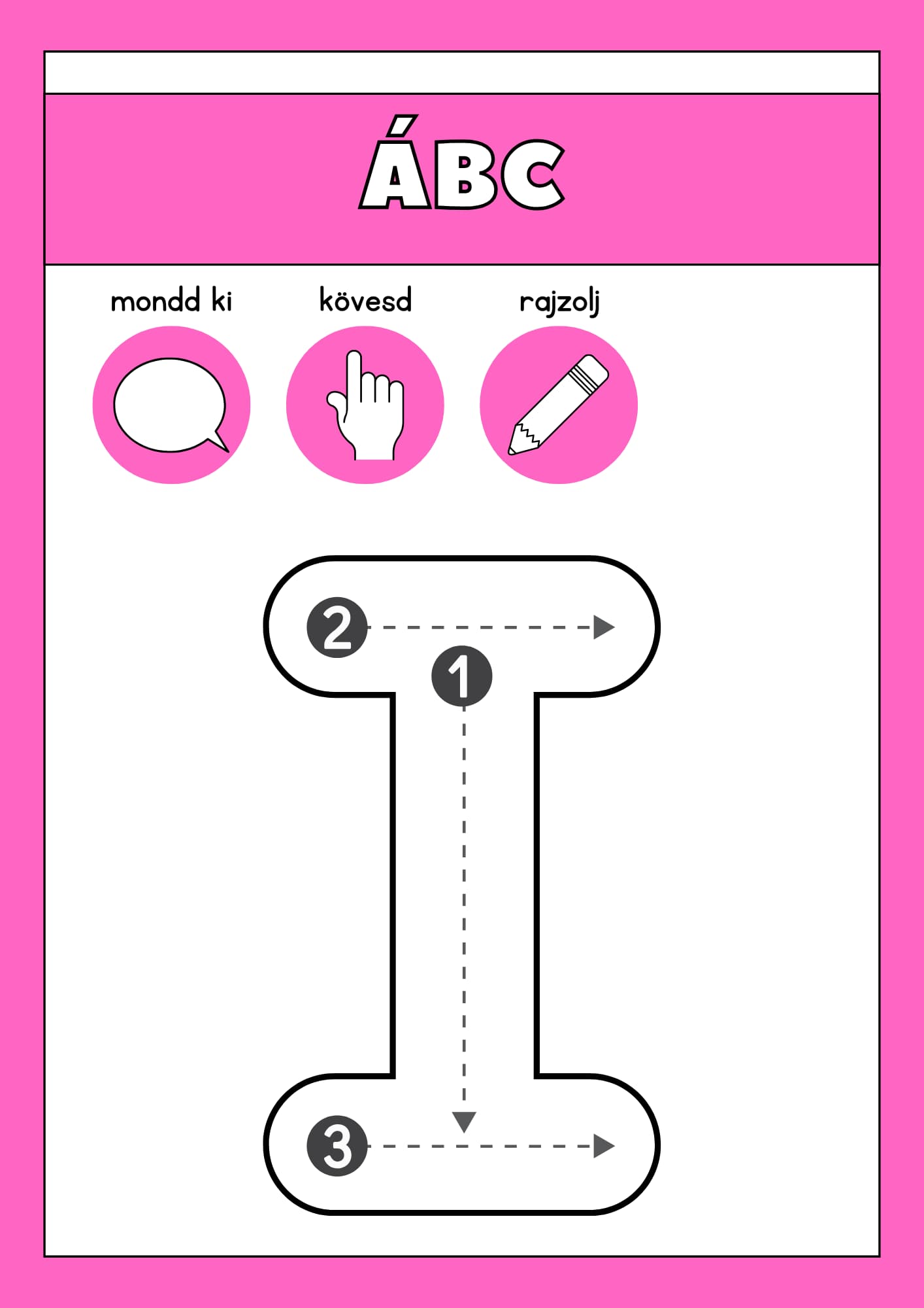 Játékos ÁBC tanulás 1. osztályosoknak Frontális