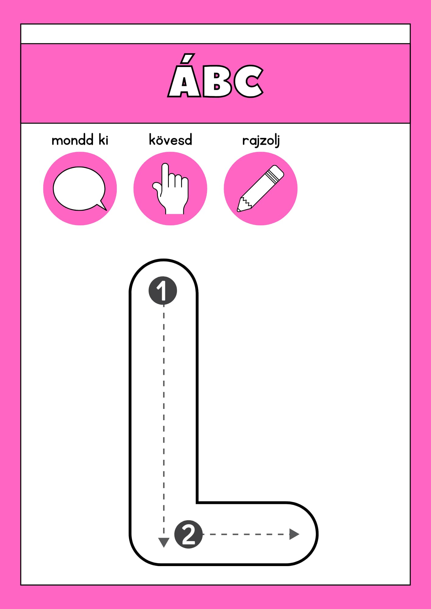 Játékos ÁBC tanulás 1. osztályosoknak Frontális