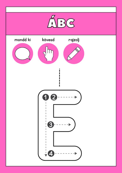 Játékos ÁBC tanulás feladatlap 1. osztályosoknak Frontális