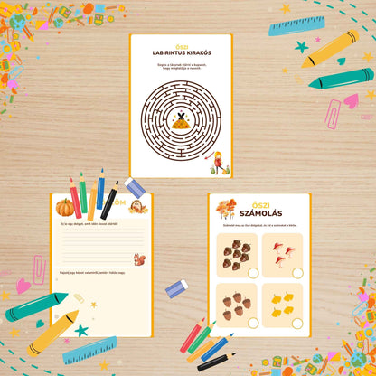 Őszi activity feladatlap 1.osztályosoknak Frontális