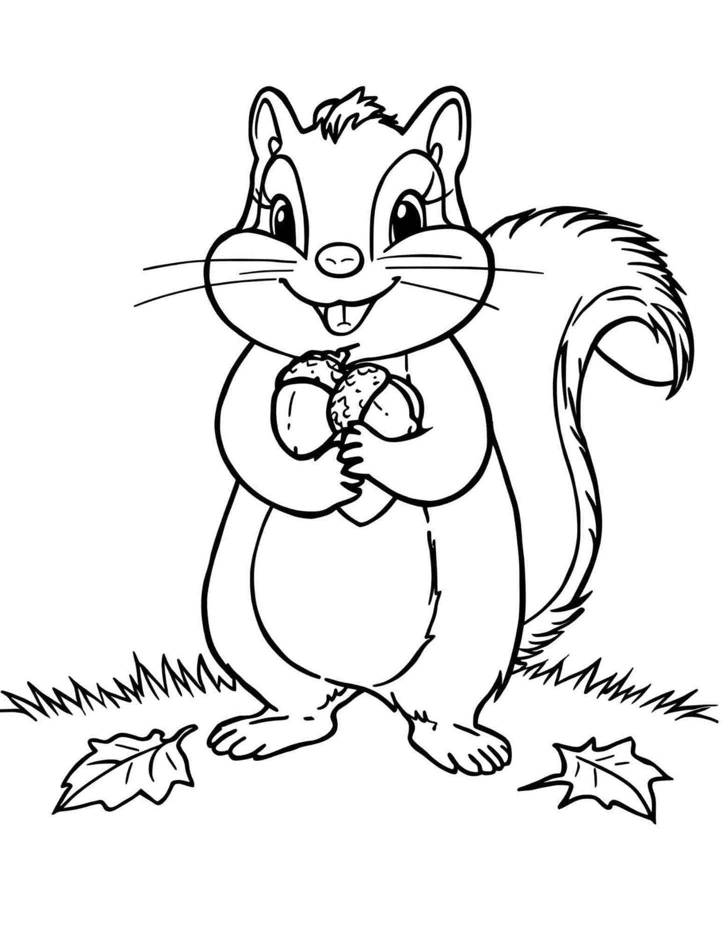 Őszi színező gyerekeknek Frontális