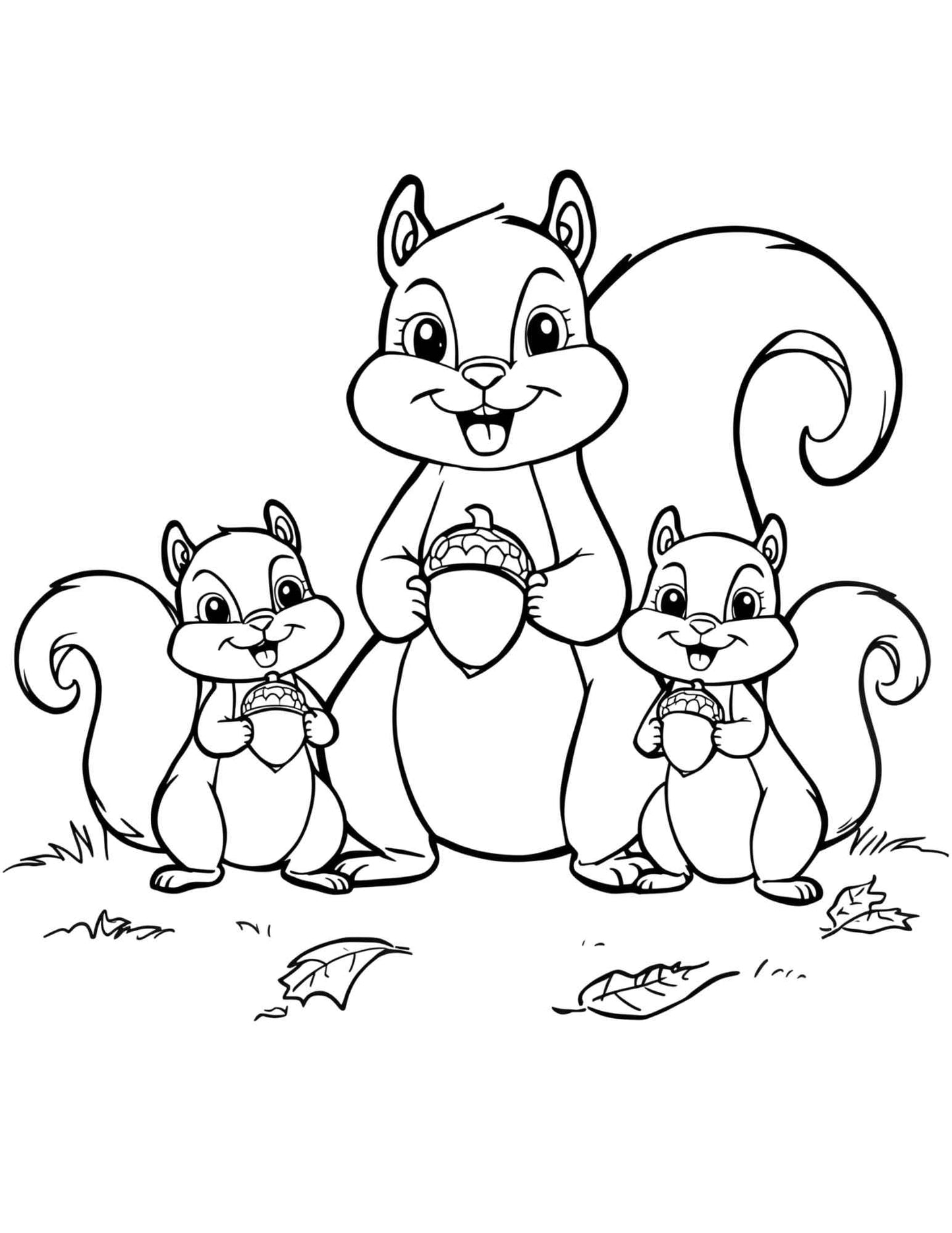 Őszi színező gyerekeknek Frontális