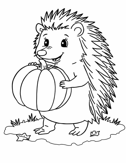 Őszi színező gyerekeknek Frontális