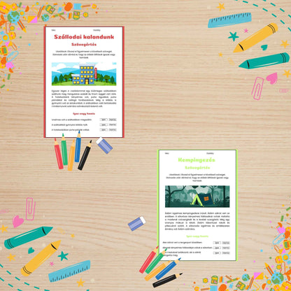 Szövegértés Feladatlap Frontális