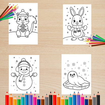 Téli színező gyerekeknek bemutató frontális