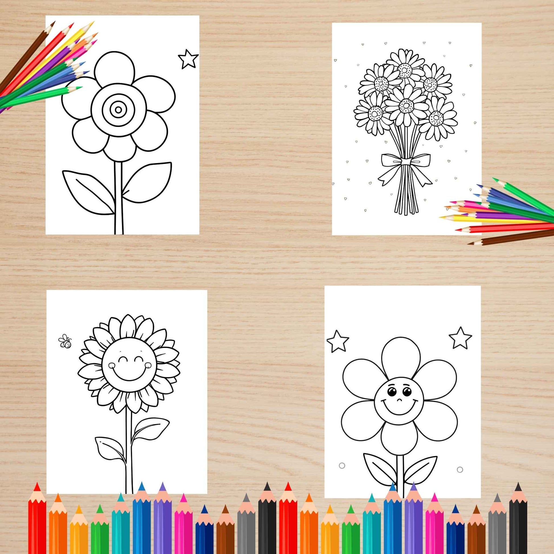 virágos színező bemutató Frontális