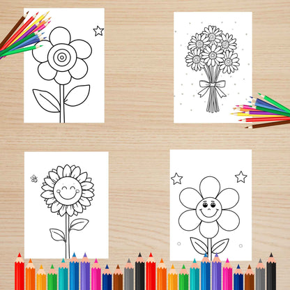 virágos színező bemutató Frontális