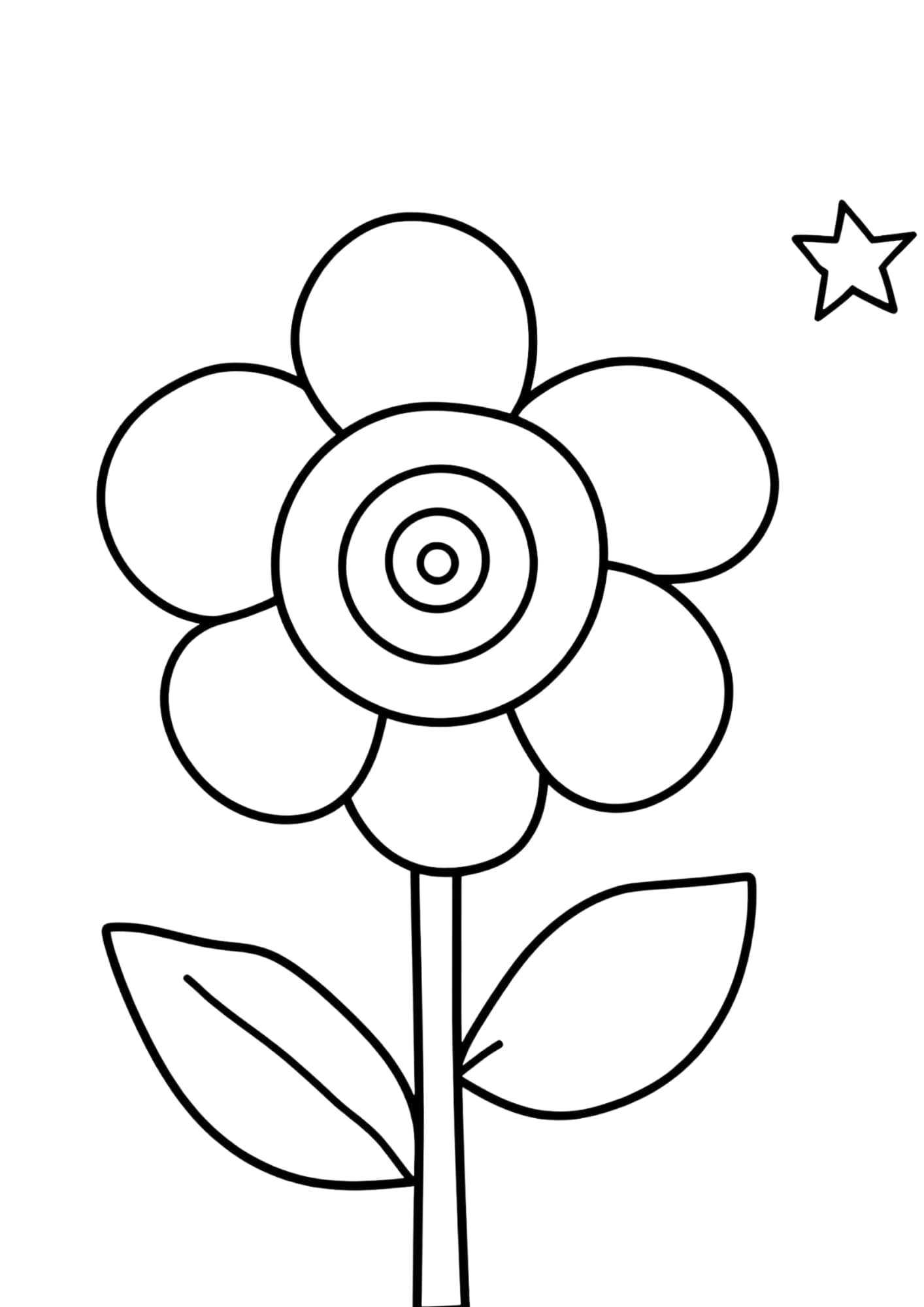 virágos színező Frontális