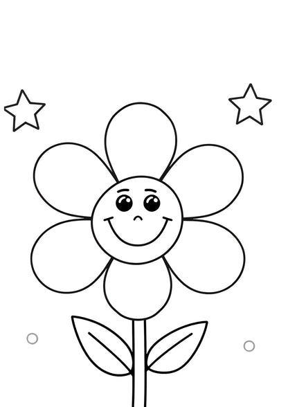 virágos színező Frontális